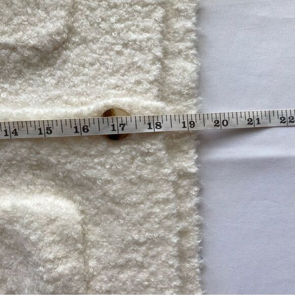 NWT Abercrombie and Fitch Lounge Ivory Boucle Wool Blend Cardigan Size Small - Picture 16 of 16